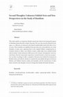 Research paper thumbnail of Second Thoughts: Unknown Yiddish Texts and New Perspectives on the Study of Hasidism