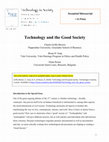 Research paper thumbnail of Technology and the good society