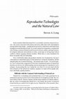 Research paper thumbnail of Reproductive technologies and the natural law