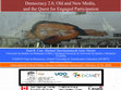 Research paper thumbnail of Democracy 2.0, Old and New Media, and the Quest for Engaged Participation