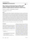 Research paper thumbnail of Effect of replacing concentrate feed with leaves of Oldman saltbush (Atriplex nummularia) on feed intake, weight gain, and carcass parameters of highland sheep fed on wheat straw in northern Ethiopia