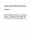 Research paper thumbnail of What suicide and Greece tell us about precarity and capitalism