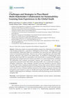 Research paper thumbnail of Challenges and Strategies in Place-Based Multi-Stakeholder Collaboration for Sustainability: Learning from Experiences in the Global South