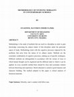 Research paper thumbnail of METHODOLOGY OF STUDYING MORALITY IN CONTEMPORARY SCHOOLS