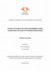 Research paper thumbnail of THE ROLE OF CLIMATIC FACTORS IN DETERMINING TOURIST SATISFACTION: THE CASE OF FIVE INDIAN OCEAN ISLANDS