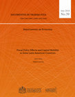 Research paper thumbnail of Fiscal Policy Effects and Capital Mobility in Some Latin American Countries