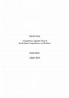 Research paper thumbnail of A Cognitive Linguistic View of South Slavic Prepositions and Prefixes. Ed. by Ljiljana Šarić. Jezikoslovlje 13.1 (2012).