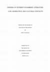 Research paper thumbnail of Lending at interest in rabbinic literature, unpublished PhD Dissertation. Please contact me for the full dissertation