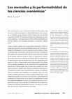 Research paper thumbnail of Traducción del inglés al español: Callon, Michel “Los mercados y la performatividad de las ciencias económicas”