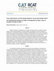 Research paper thumbnail of From studio practice to online design education: Can we teach design online?  De l’enseignement pratique en studio à l’enseignement en ligne : peut-on enseigner le design en ligne ?