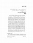 Research paper thumbnail of THE CHALLENGE OF SECULARIZATION TO THE CHRISTIAN BELIEF IN GOD