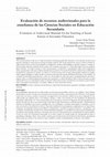 Research paper thumbnail of Evaluación de recursos audiovisuales para la enseñanza de las Ciencias Sociales en Educación Secundaria // Evaluation of Audiovisual Materials for the Teaching of Social Science in Secondary Education