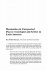 Research paper thumbnail of "Mennonites in Unexpected Places: Sociologist and Settler in Latin America" Journal of Mennonite Studies 28 (2010)