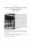 Research paper thumbnail of Exhibition: The Making of Modern Italy: Art and Design in the Early 1960s (Estorick Collection, London 2019)