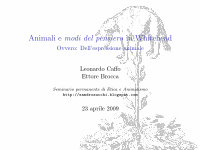 Research paper thumbnail of Animali e Modi del pensiero in Whitehead. Ovvero: dell’espressione animale