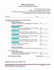 Research paper thumbnail of 2de3- Metrica de Evaluacion. Tesis Doctoral