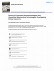 Research paper thumbnail of Direct to consumer neurotechnologies and quantified relationship technologies: overlapping ethical concerns