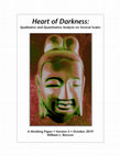 Research paper thumbnail of Heart of Darkness: Qualitative and Quantitative Analysis on Several Scales, Version 5