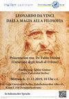 Research paper thumbnail of Fabio FROSINI: "Leonardo da Vinci, dalla magia alla filosofia", Freie Universität Berlin, Italienzentrum, 11 dec 2019