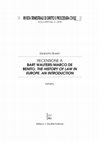 Research paper thumbnail of Silvestri, E., Recensione a The History of Law in Europe