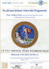 Research paper thumbnail of Andrea TORRE: "Su alcune letture visive dei Fragmenta", Freie Universität Berlin, Italienzentrum/Cluster of Excellence "Temporal Communities", 15 jan 2020