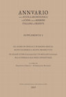 Research paper thumbnail of Supplementi dell'Annuario della Scuola Archeologica di Atene e delle Missioni Italiane in Oriente 3: E. Greco, A. Rizakis (a cura di), Gli Achei in Grecia e in Magna Grecia: nuove scoperte e nuove prospettive, Firenze 2019. ANTEPRIMA