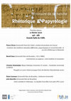 Research paper thumbnail of Séminaire "Rhétorique et papyrologie" (1ère séance)