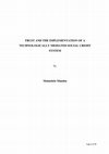 Research paper thumbnail of TRUST AND THE IMPLEMENTATION OF A TECHNOLOGICALLY MEDIATED SOCIAL CREDIT SYSTEM by Msimelelo Mambu