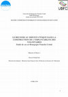 Research paper thumbnail of LE RECOURS AU SERVICE CIVIQUE DANS LA CONSTRUCTION DE L’EMPLOYABILITE DES VOLONTAIRES Etude de cas en Bourgogne-Franche-Comté