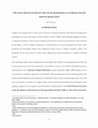 Research paper thumbnail of THE LEGAL PRACTICALITIES OF THE USE OF BLOCKCHAIN AS A FORM OF ONLINE DISPUTE RESOLUTION