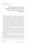 Research paper thumbnail of Partying at times of Crises and pandemics: Solidarity, resilience and coping with the measures against COVID-19