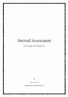 Research paper thumbnail of Internal Assessment (Advantages and limitations