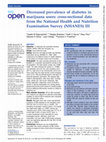 Research paper thumbnail of Decreased prevalence of diabetes in marijuana users: cross-sectional data from the National Health and Nutrition Examination Survey (NHANES) III