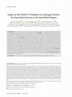 Research paper thumbnail of Impact of the COVID-19 Pandemic on Cytology Practice: An International Survey in the Asia-Pacific Region