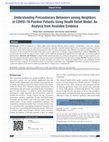 Research paper thumbnail of Understanding Precautionary Behaviors among Neighbors of COVID‑19‑Positive Patients Using Health Belief Model: An Analysis from Available Evidence