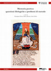 Research paper thumbnail of Tenzoni liriche intorno a Pietro Bembo all'inizio del Cinquecento, in Memoria poetica: questioni filologiche e problemi di metodo, a cura di G. Alvino, M. Berisso, I. Falini, Genova University Press, 2019, pp. 207-219