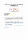 Research paper thumbnail of Candidatura de Paulo Roberto de Almeida ao IHEAL 2010-2012