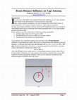 Research paper thumbnail of Boom Distance Influence on Yagi Antenna