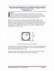 Research paper thumbnail of Yagi Antenna Elements Correction for Square Boom