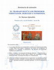 Research paper thumbnail of Seminario de extensión El Trabajo según los Primeros Cristianos