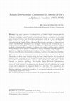 Research paper thumbnail of Relações Internacionais Continentais: a América do Sul e a diplomacia brasileira (1933-1942)