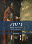 Research paper thumbnail of ETIAM, Revista Agustiniana de Pensamiento Volumen XIV, Número 15, 2020 ISSNe 2781-6296