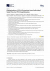 Research paper thumbnail of Optimization of DNA Extraction from Individual Sand Flies for PCR Amplification