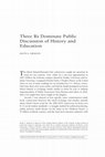 Research paper thumbnail of Three Rs Dominate Public Discussion of History and Education