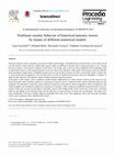 Research paper thumbnail of Nonlinear seismic behavior of historical masonry towers by means of different numerical models