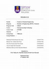 Research paper thumbnail of ENT 600_Technology Entrepreneurship_Milkracle New Product Development_Mohd Wishal