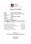 Research paper thumbnail of ENT 600_Technology Entrepreneurship_Milkracle Blueprint_Mohd Wishal