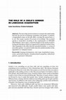 Research paper thumbnail of The role of a child’s gender in language acquisition