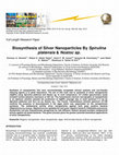 Research paper thumbnail of Biosynthesis of Silver Nanoparticles By Spirulina platensis & Nostoc sp