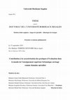 Research paper thumbnail of Contribution à la caractérisation des pratiques d’évaluation dans le monde de l’enseignement supérieur britannique envisagé comme domaine spécialisé